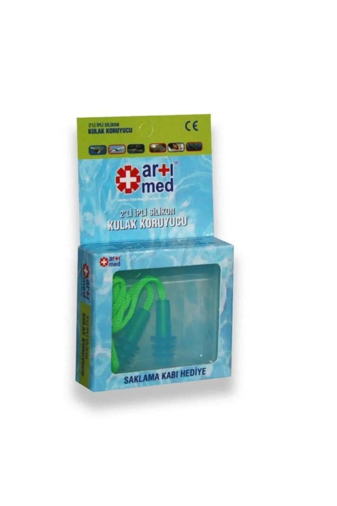 Artımed Kulak Tıkacı İpli 2'li Ses Yalıtımı ürün görseli
