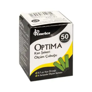 Optima Kan Şekeri Ölçüm Çubuğu 50 Strip