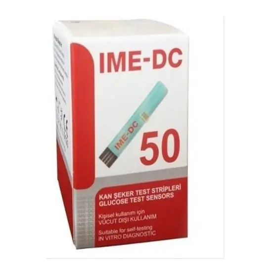 IME-DC İME-DC Kan Şekeri Strip 50 Strip ürün ve ambalaj