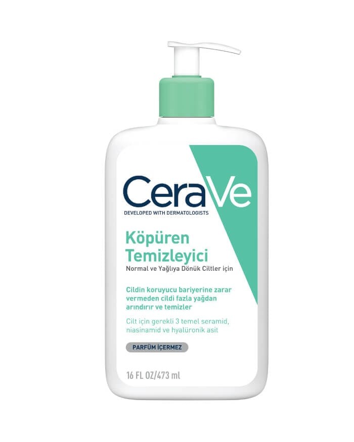 CeraVe Köpüren Temizleyici Normal ve Yağlı Ciltler İçin 473 ml