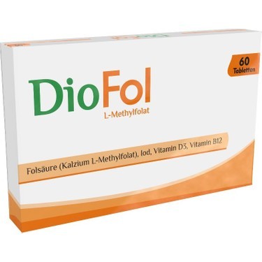 Diofol L-Methylfolat Tablet Folik Asit ve D3 Vitamini Takviyesi 60 Adet (Ekonomik Boy)
