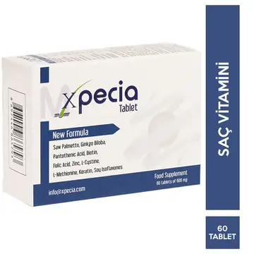 Mx Pecia Tablet Saw Palmetto Biotin Çinko Keratin Saç Takviyesi 60 Tablet