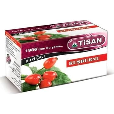 Tisan Kuşburnu Çayı kutu ve ambalaj