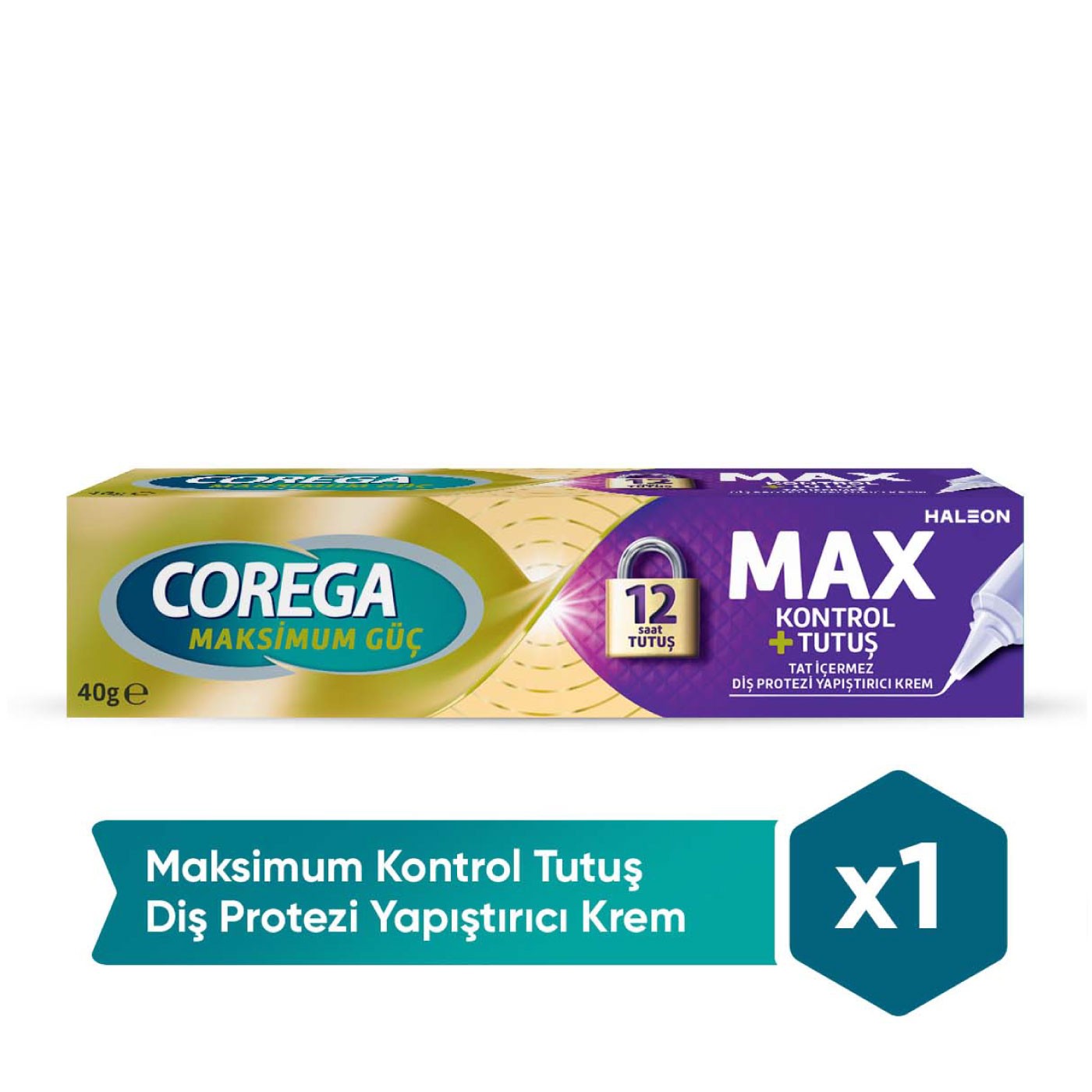 Corega Maksimum Kontrol Protez Yapıştırıcı Krem 40 gr