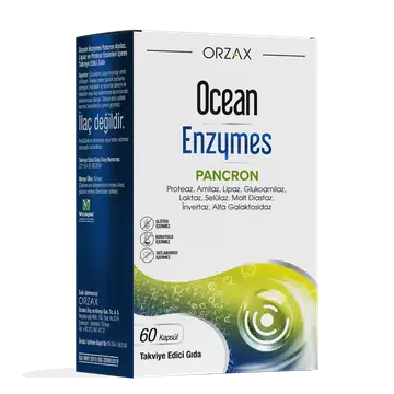 Orzax Ocean Enzymes Sindirim Enzimleri 60 Kapsül