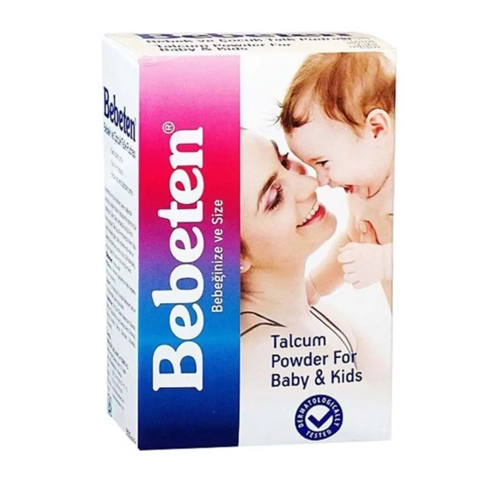 Bebeten Bebek Pudrası 8 Misli 200 gr ürün ambalajı