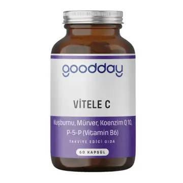 GoodDay Vitelec Kapsül (C Vitamini Kuşburnu Mürver Koenzim Q10) 60 Kapsül