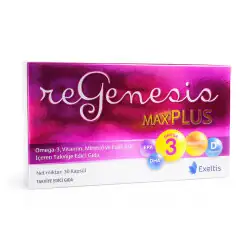 Regenesis Maxplus Omega-3 Vitamin Mineral Folik Asit 30 Kapsül