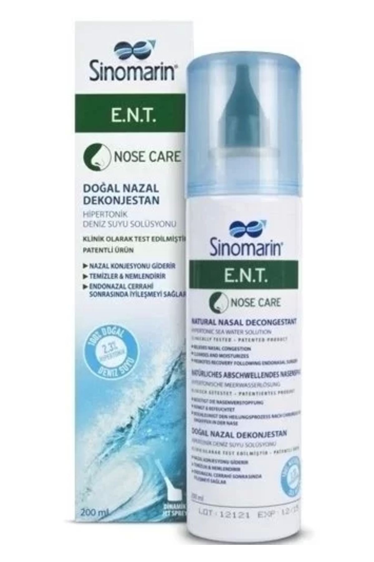 Sinomarin ENT Hipertonik Deniz Suyu Nazal Sprey 200 ml