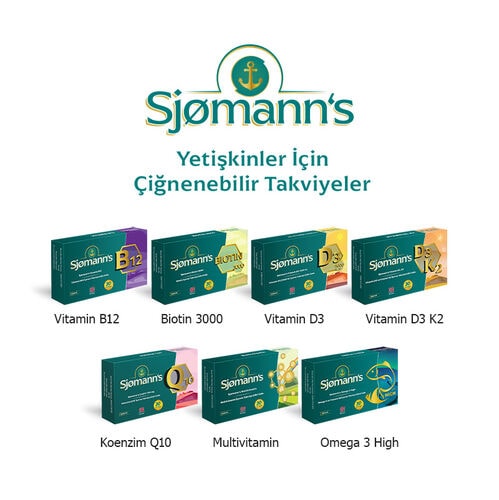Sjømann’s Vitamin D3 K2 Çiğnenebilir Jel 30 Adet