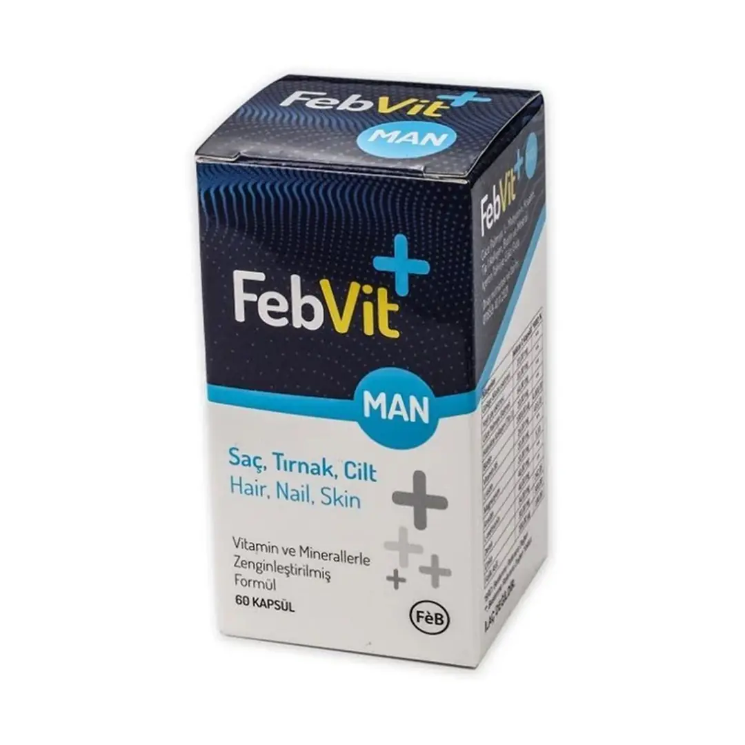 FEB Vit Man Saç Tırnak Cilt Vitamini 60 Kapsül ürün görseli