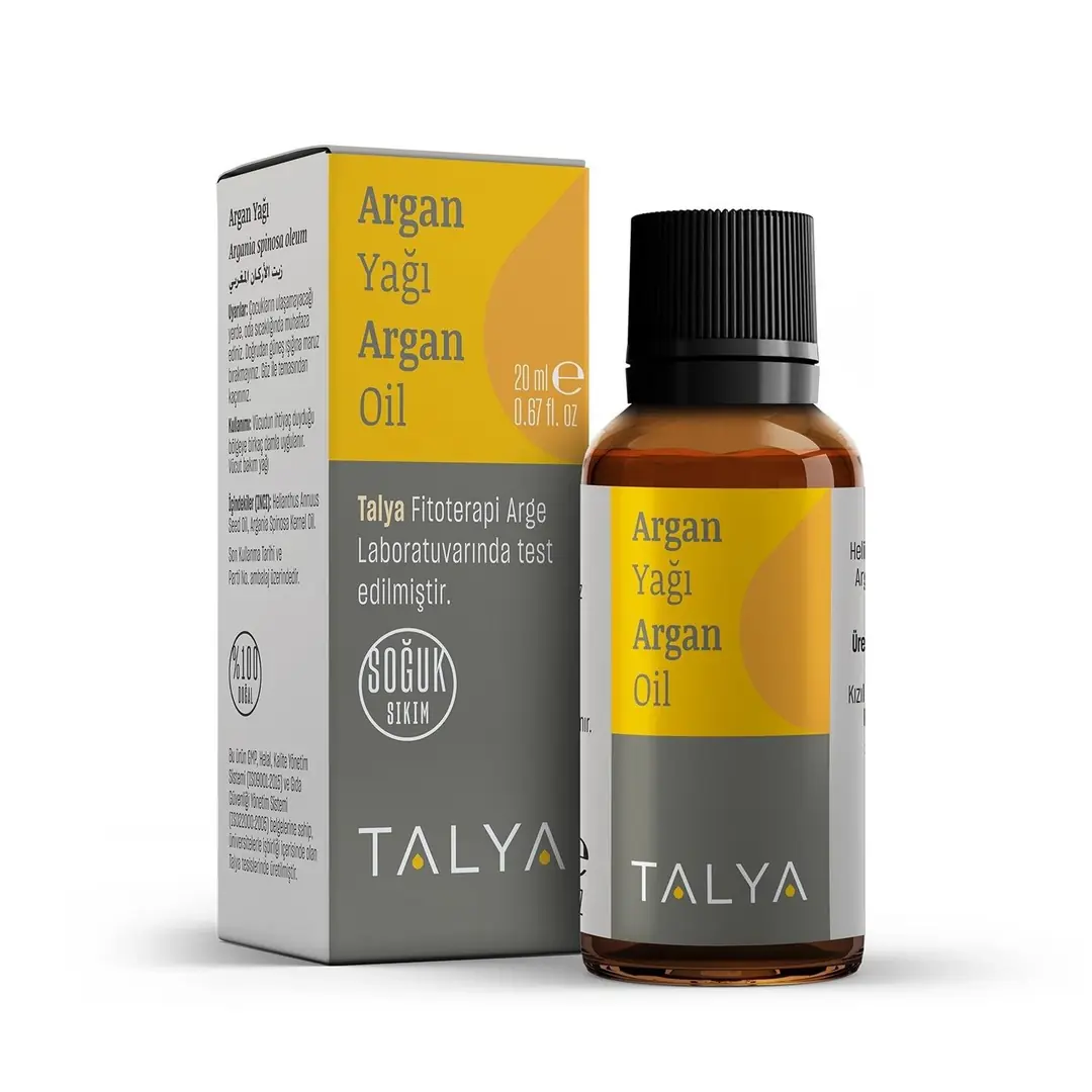 Talya Argan Yağı 20 ml Cilt Bakım ürün ambalajı