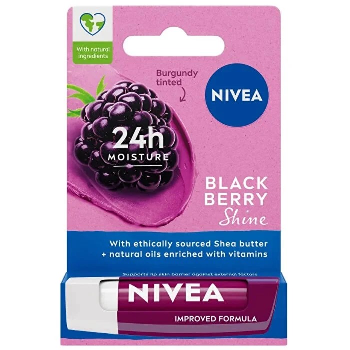 Nivea Lip Black Berry Böğürtlen Aromalı Dudak Bakım Kremi 4.8 gr