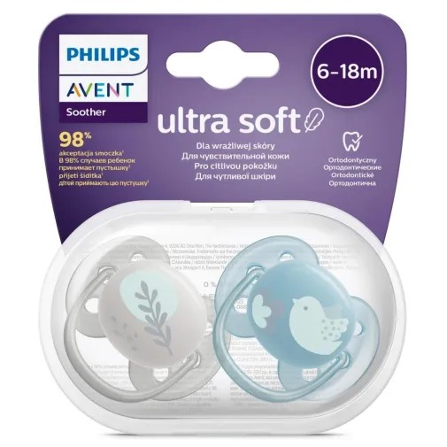 Avent Ultra Soft Emzik 6-18 Ay Erkek Bebekler İçin