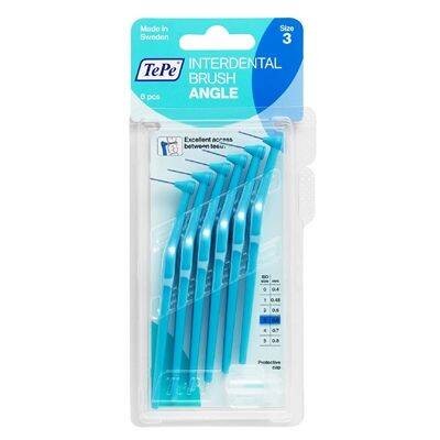 TePe T120 Arayüz Açılı Fırça Mavi 0.6 mm 6'lı