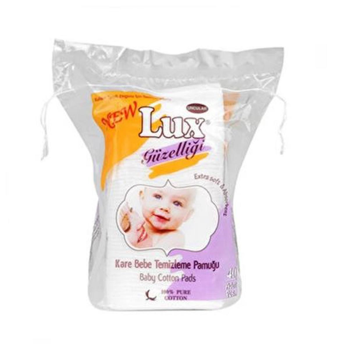 Pamuk Lux Disk Bebek Bakım Pamuğu 40'lı