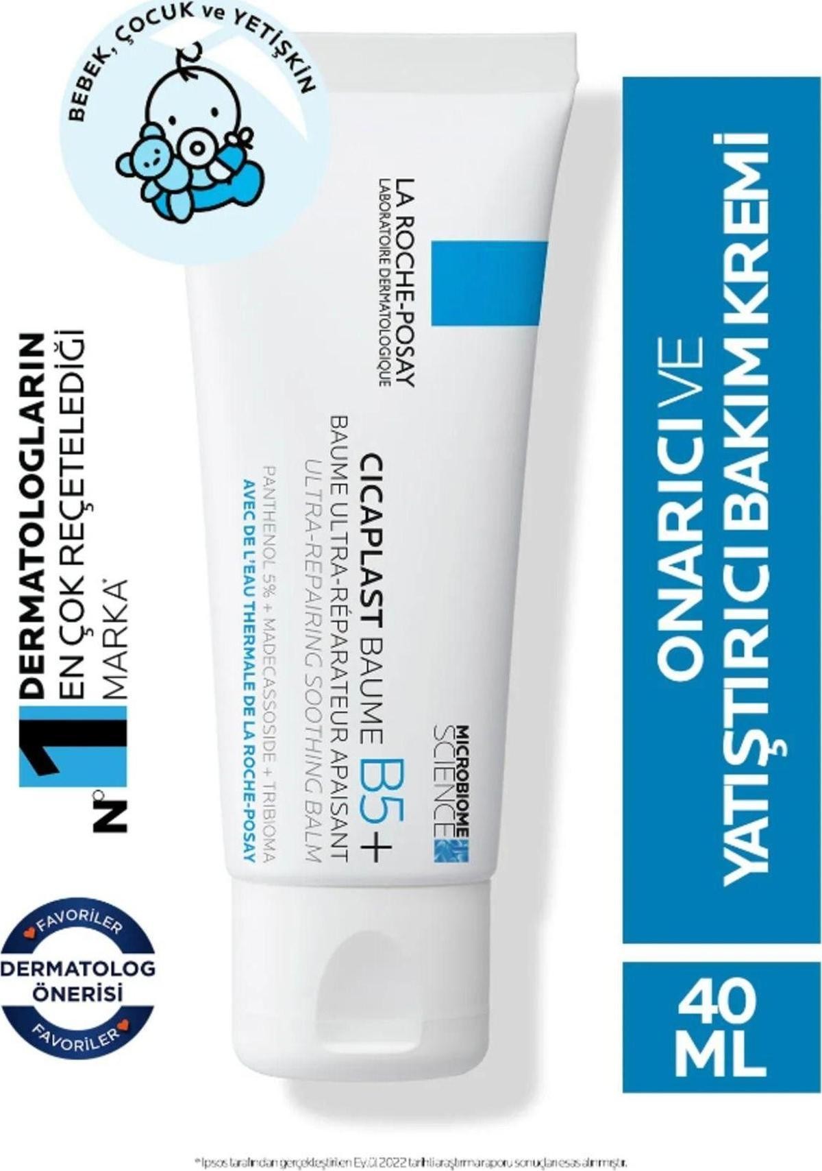 La Roche Posay Cicaplast Baume B5 Onarıcı Krem 40 ml