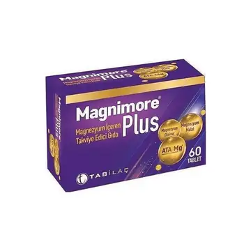 Magnimore Plus Ata Tablet Magnezyum Takviyesi 60 Adet