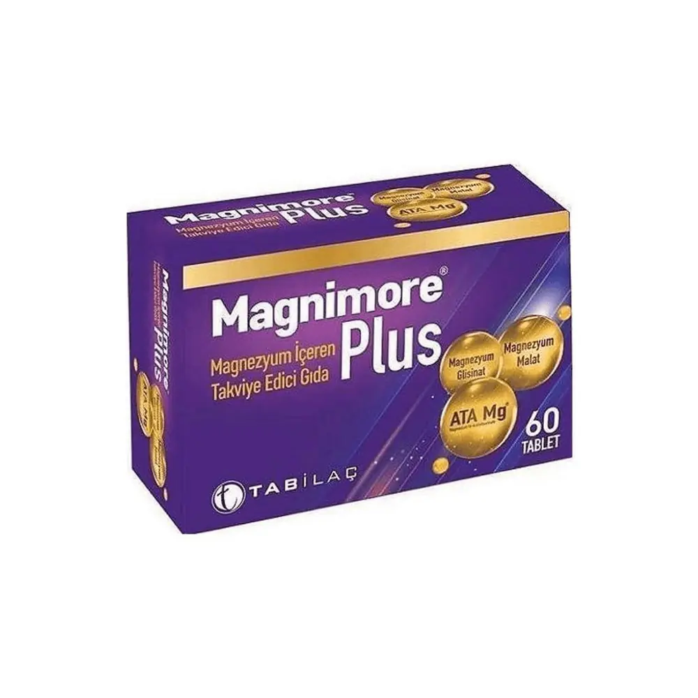 Magnimore Plus Ata Tablet Magnezyum Takviyesi 60 Adet ürün görseli