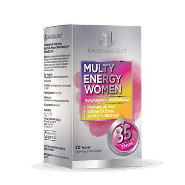 Naturalnest Multy Energy Women Kadın Multivitamin ve Mineral 30 Tablet