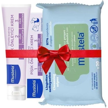 Mustela Pişik Önleyici 100 ml Krem ve Mendil Hediyeli
