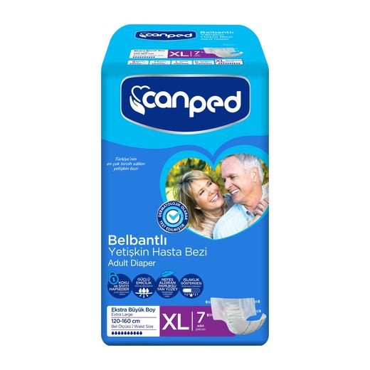 Canped Hasta Bezi Ekstra Büyük Boy (XL) 7 Adet (120-160 cm)