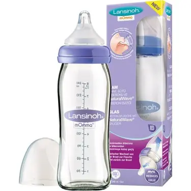 Lansinoh Cam Biberon 240 ml ürün ve ambalaj