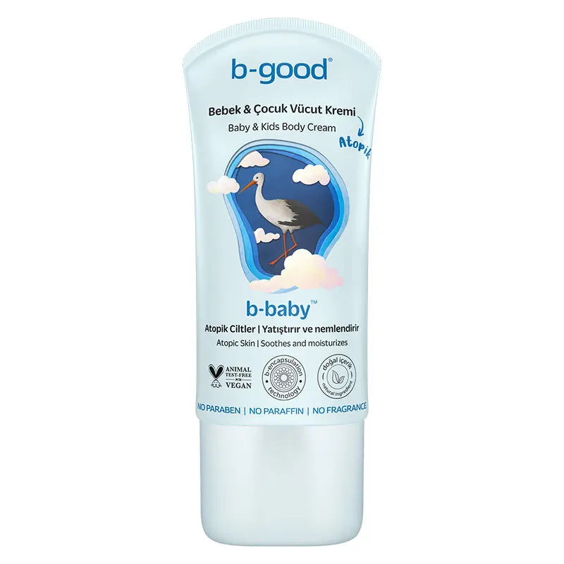 b-good Nemlendirici Vücut Kremi Atopik Ciltler Bebek ve Çocuk 150 ml ürün ambalajı