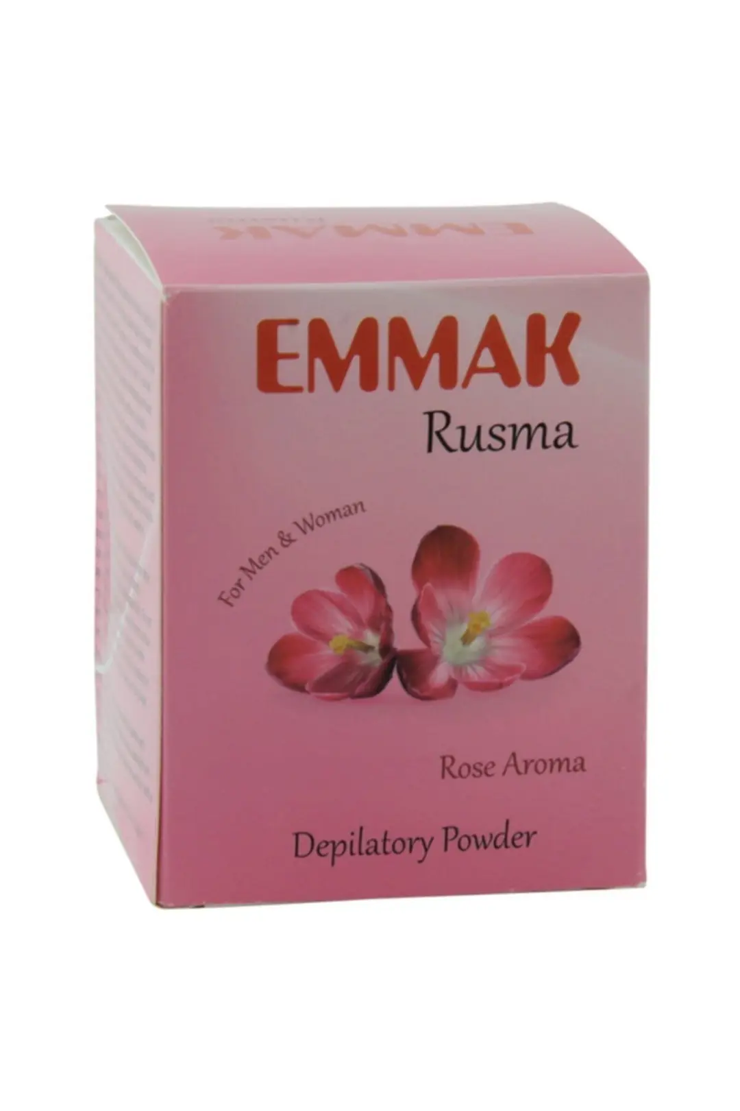 Emmak Rusma Gül Aromalı Tüy Dökücü Hamam Otu Tozu ürün ambalajı