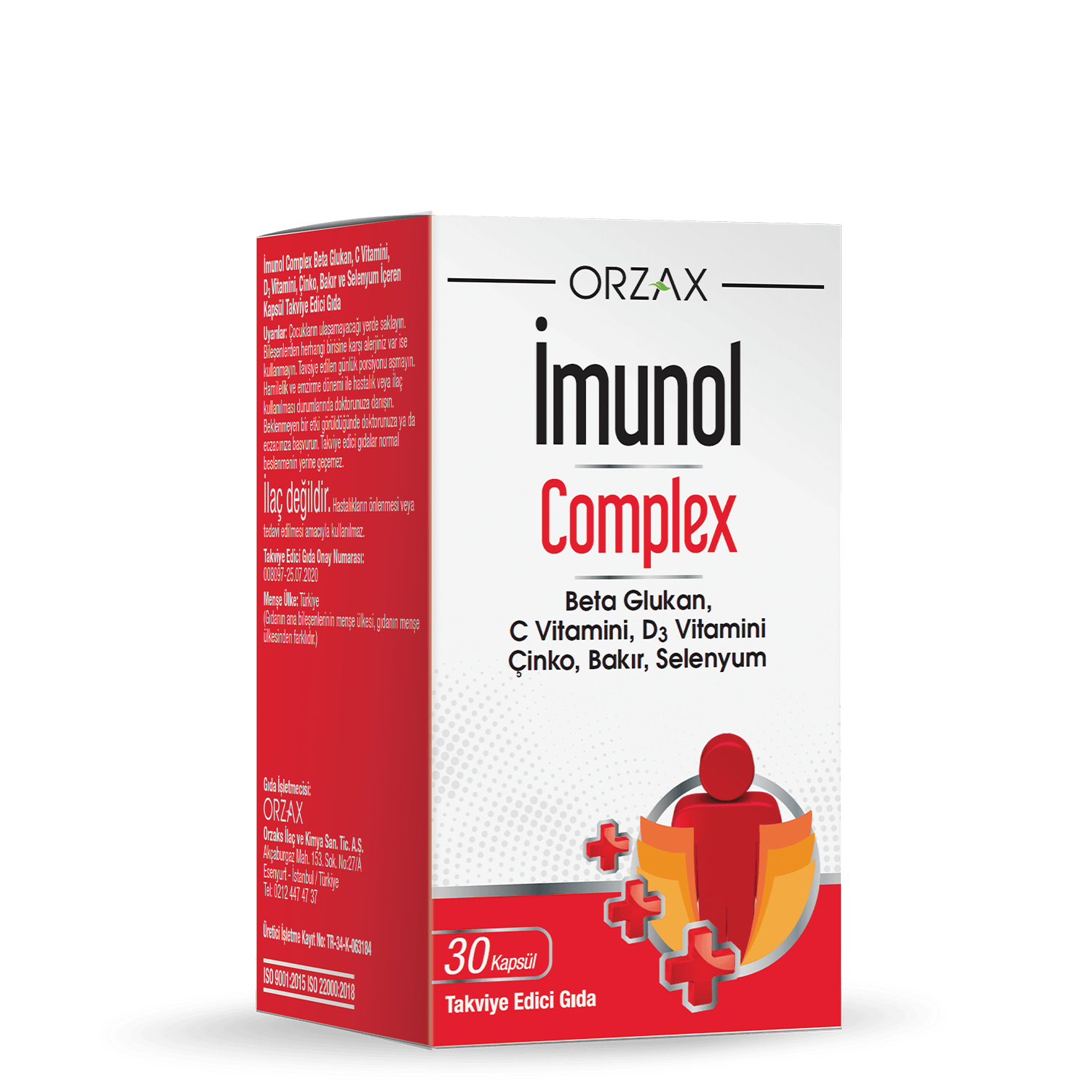 Orzax İmunol Complex Bağışıklık Güçlendirici 30 Kapsül