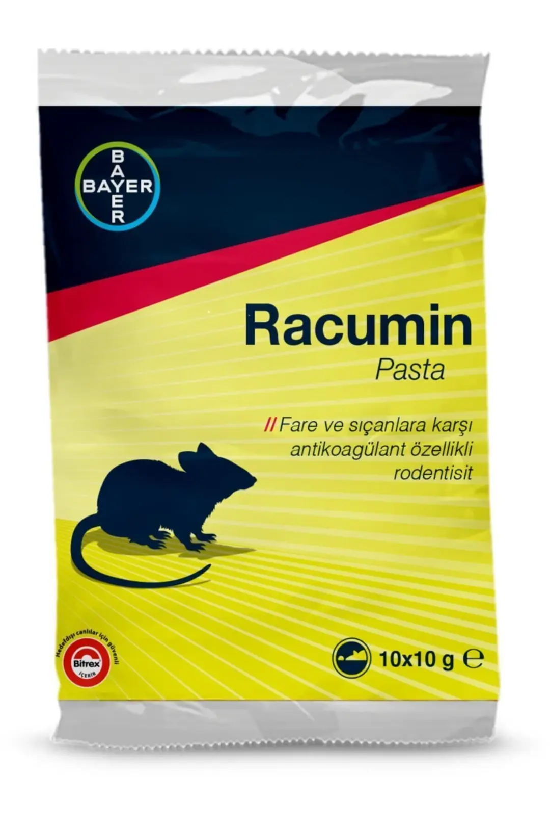 Bayer Racumin Fare Zehiri Pasta Form 100 gr kutu ve ambalaj