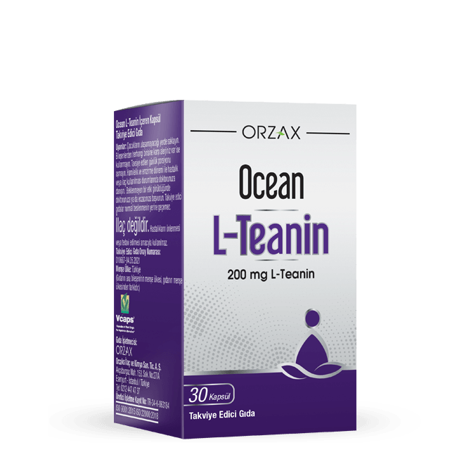 Orzax Ocean L Teanin 200 mg Rahatlama Odaklanma 30 Kapsül