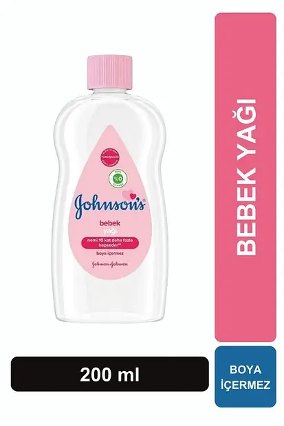 Johnsons Bebek Yağı Klasik Nemlendirici 200 ml ürün ambalajı
