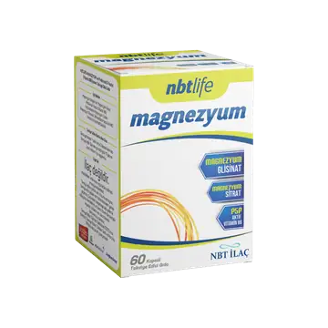 NBT Life Magnezyum P5P B6 Vitamini İçeren Takviye 60 Kapsül