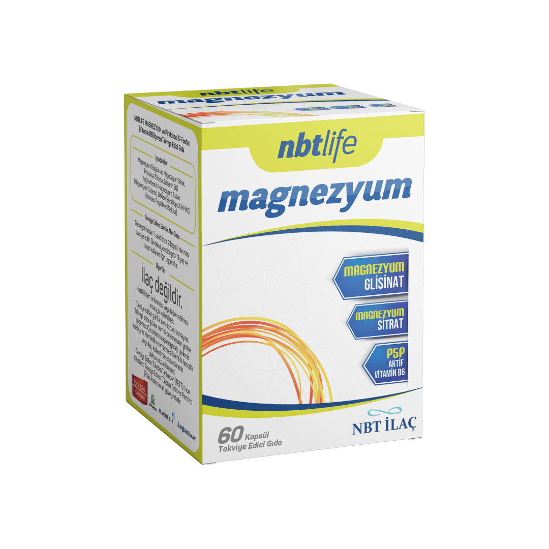 Nbtlife Magnezyum P5P B6 Vitamini İçeren Takviye 60 Kapsül