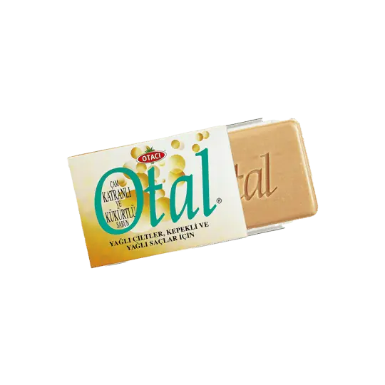 Otacı Kükürt ve Katran İçerikli Sabun ürün ambalajı
