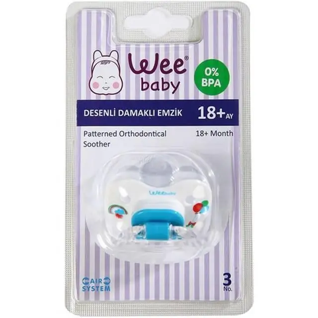 Wee Emzik Silikon Damaklı Desenli No:3 835 ürün görseli