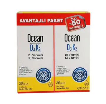 Orzax Ocean D3K2 Damla 2'li Avantaj Paketi