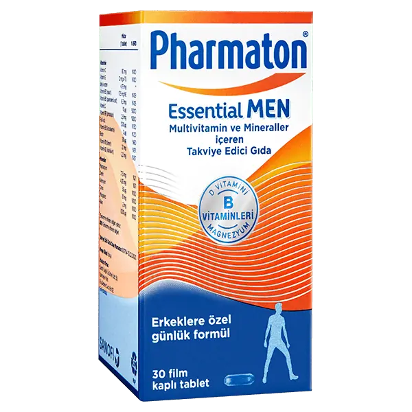 Pharmaton Essential Men Erkek Multivitamin Mineral 30 Tablet ürün görseli