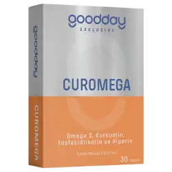 GoodDay Exclusive Curomega Kapsül Omega 3 ve Kurkumin ve Piperin 30 Kapsül