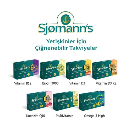 Sjømann’s Biotin 3000 Çiğnenebilir Jel 30 Adet