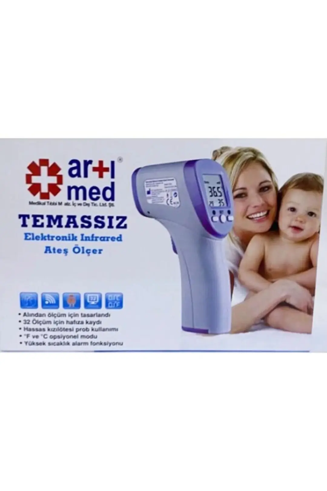 Artımed Temassız Ateş Ölçer Dijital Tabanca Termometre ürün görseli