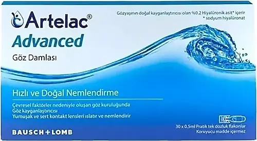 Artelac Advanced Göz Damlası Kuru Gözler İçin %0.2 30x0.5 ml ürün görseli