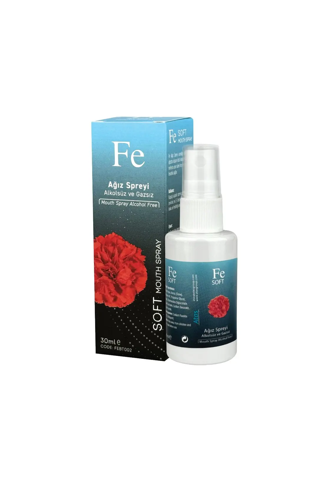 FE Soft Ağız Spreyi Hassas Ağızlar İçin 30 ml ürün ambalajı