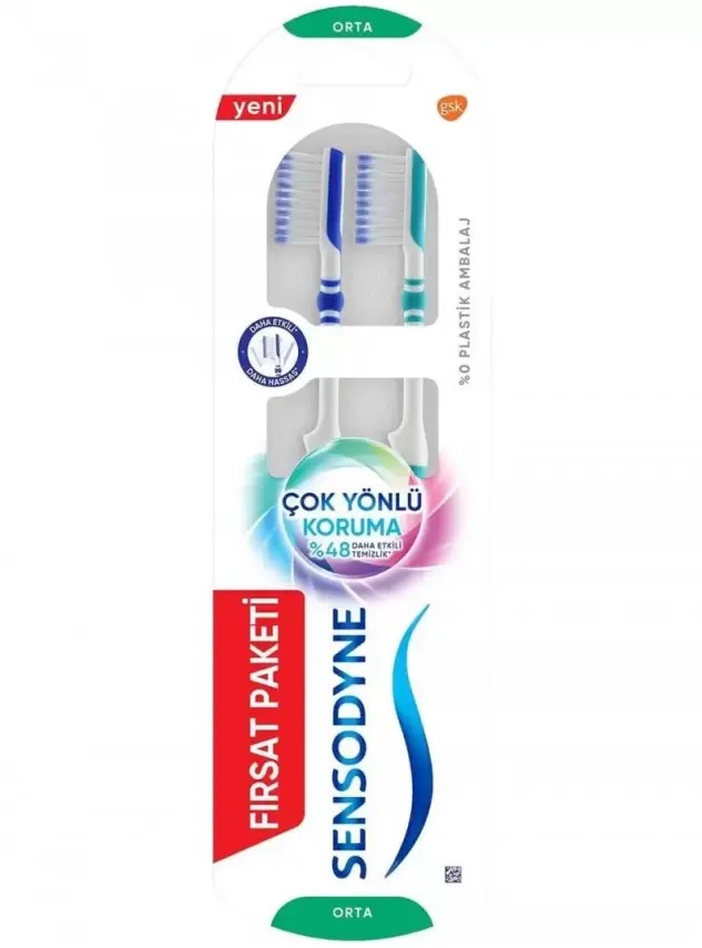 Sensodyne Çok Yönlü Koruma Diş Fırçası Orta Sertlikte (1+1)