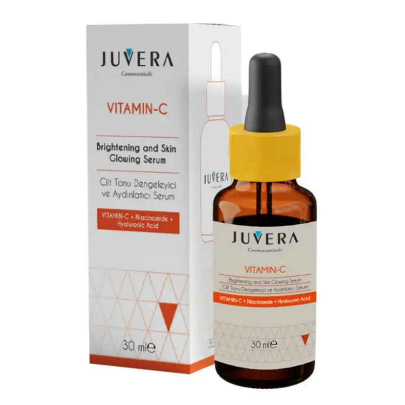 Juvera Vitamin C Cilt Tonu Dengeleyici ve Aydınlatıcı Serum 30 ml ürün ambalajı