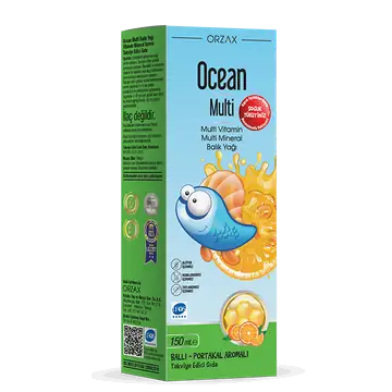 Orzax Ocean Multi Balık Yağı Şurup Vitamin Mineral 150 ml