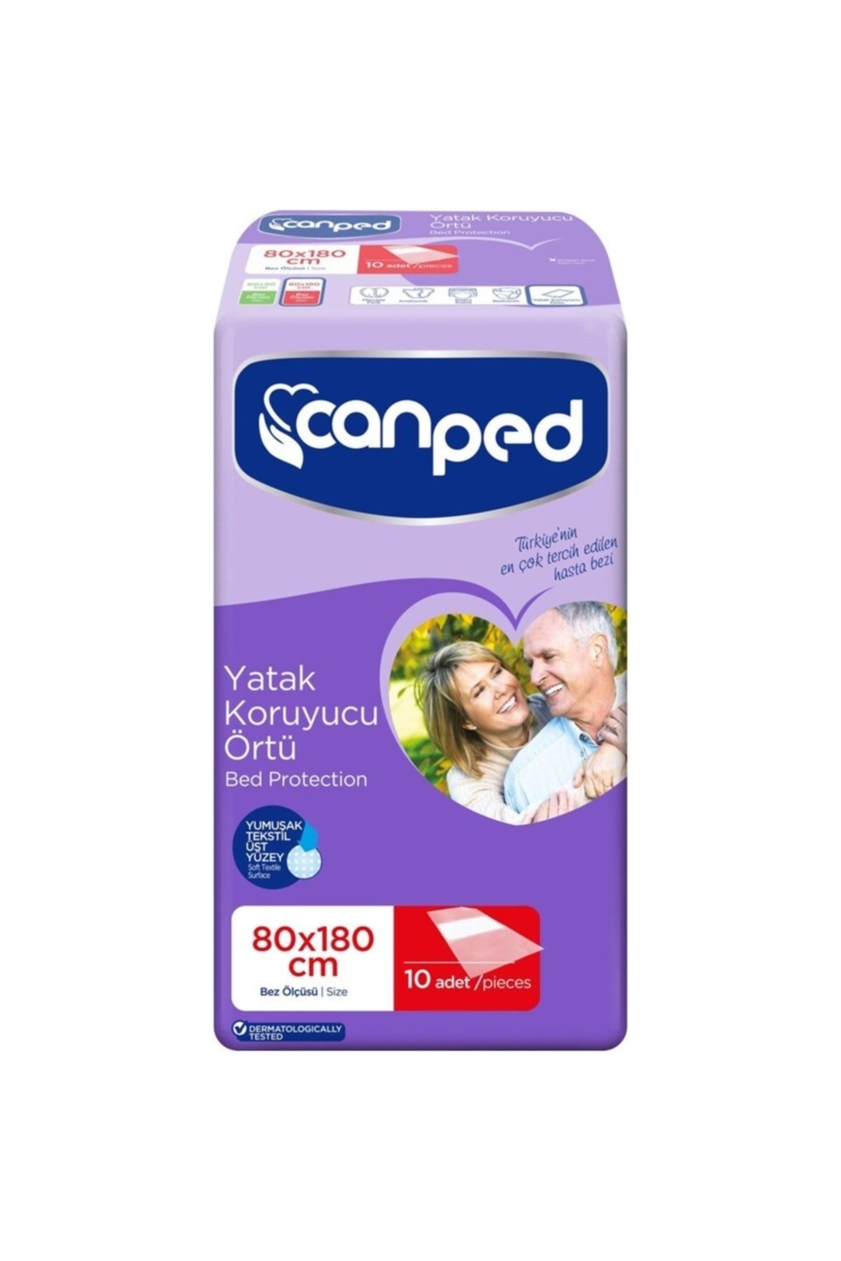 Canped Yatak Koruyucu Örtü 80x180 cm 10 Adet