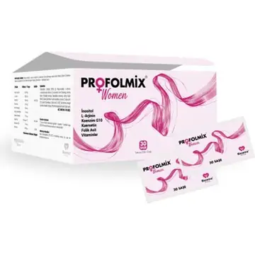 Profolmix Women Saşe Myo-İnositol L-Arjinin Vitamin C Koenzim Q10 Folik Asit Takviyesi 30 Saşe