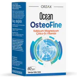 Ocean Osteofine Tablet, Kalsiyum, Magnezyum, Çinko ve D Vitamini, 60 Tablet